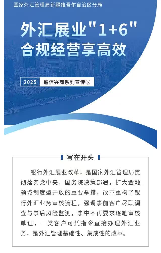 c0a4d1f762d2484f928d30faccbeab61.png 誠信興商系列宣傳│⑥外匯展業(yè)“1+6” 合規(guī)經(jīng)營享高效_1.png